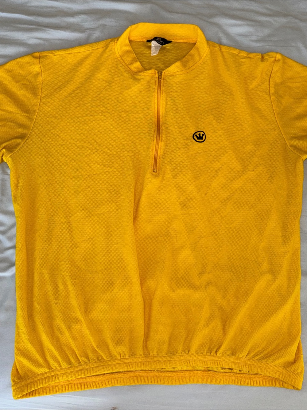 Canari Yellow Half-Zip Cycling Jersey